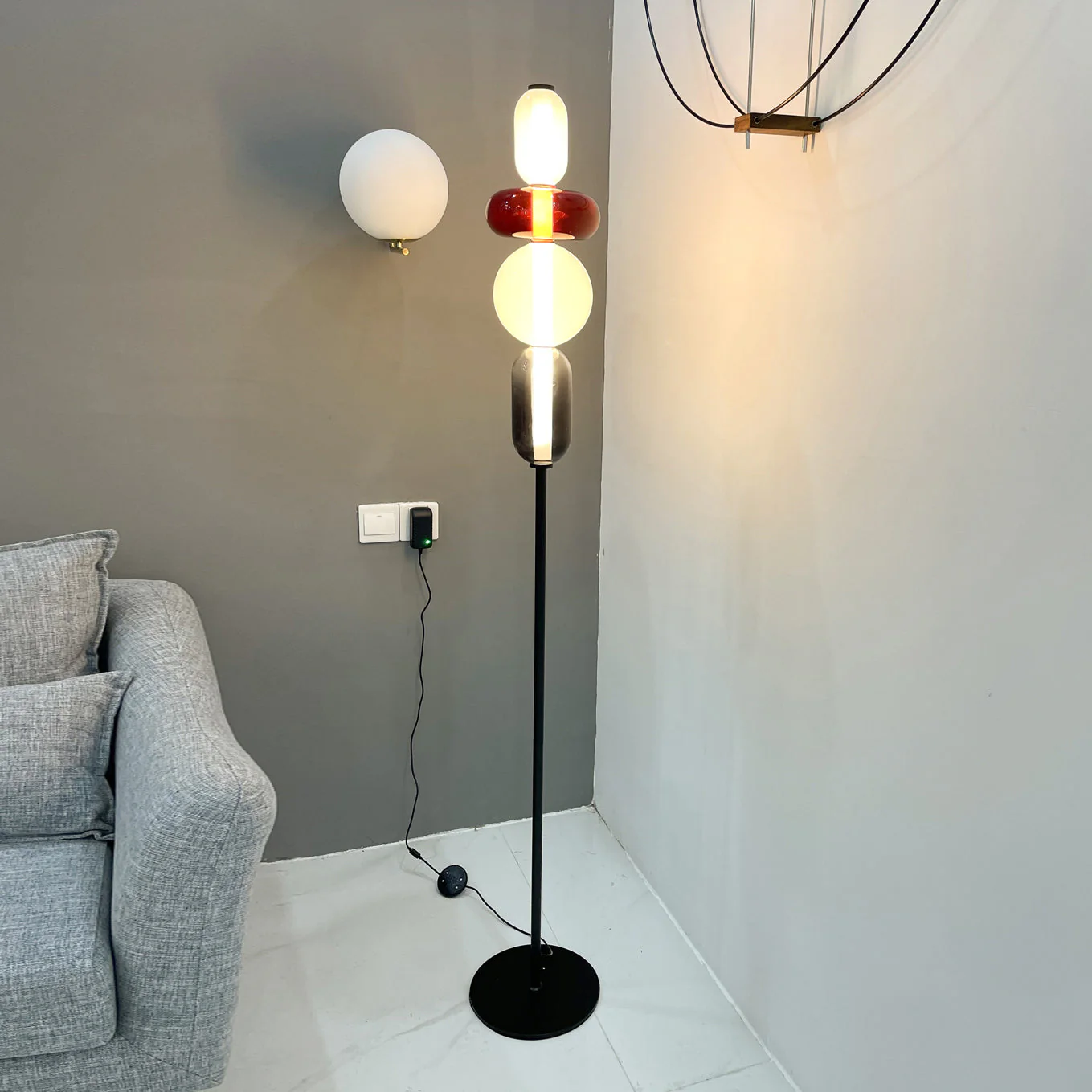 Candied Modern Glass Floor Lamp - Image 7