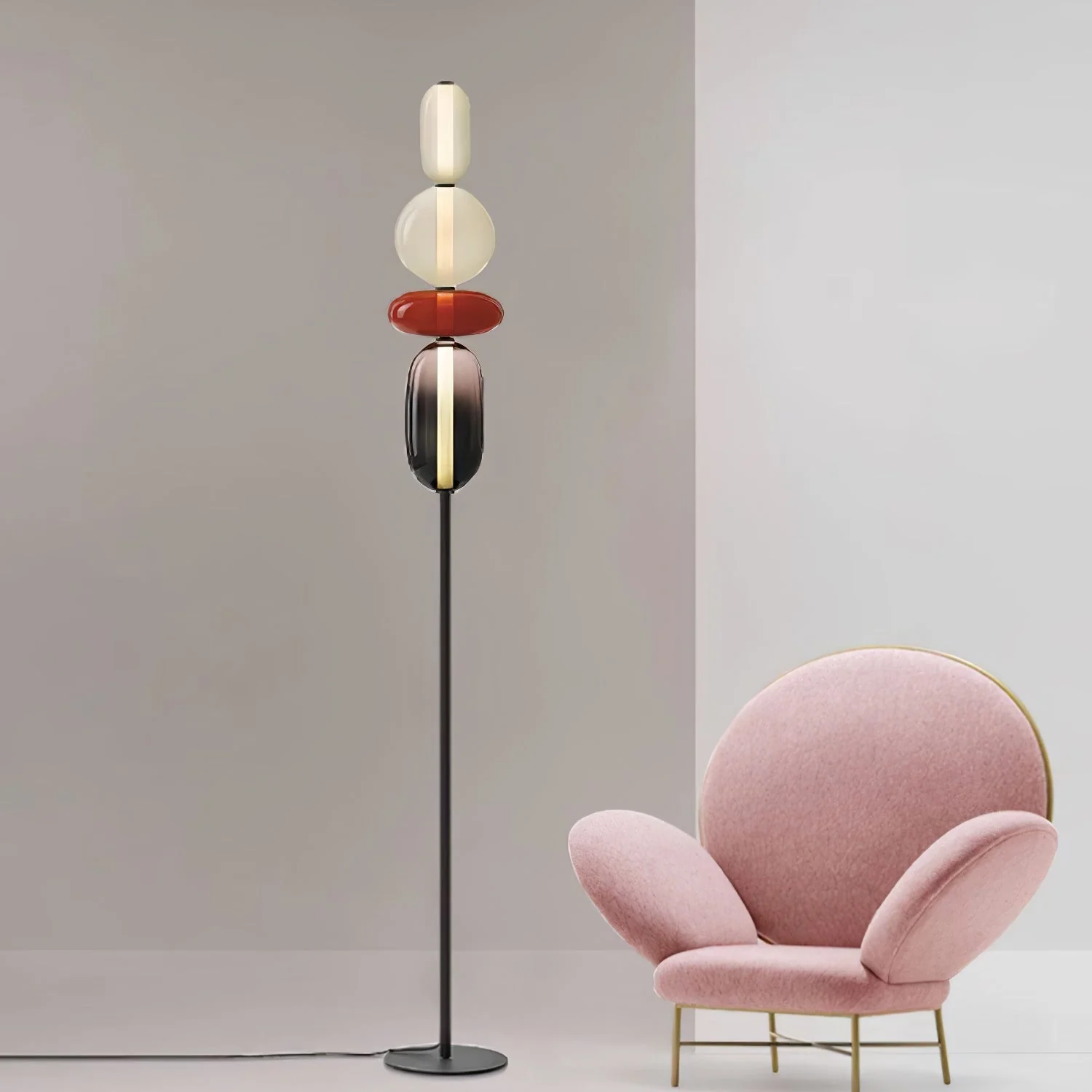 Candied Modern Glass Floor Lamp - Image 9
