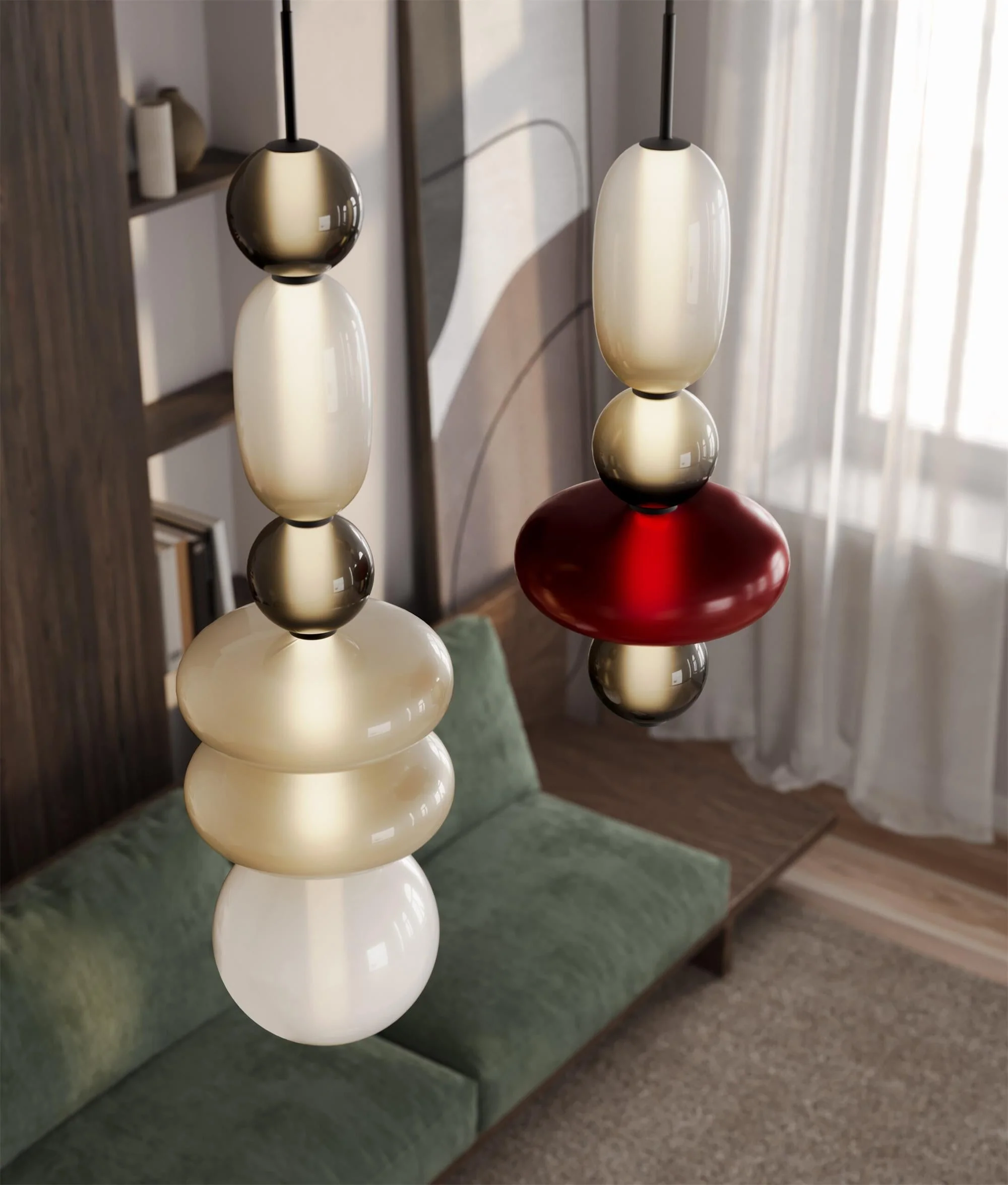Candied Modern Glass Pendant Light - Image 12