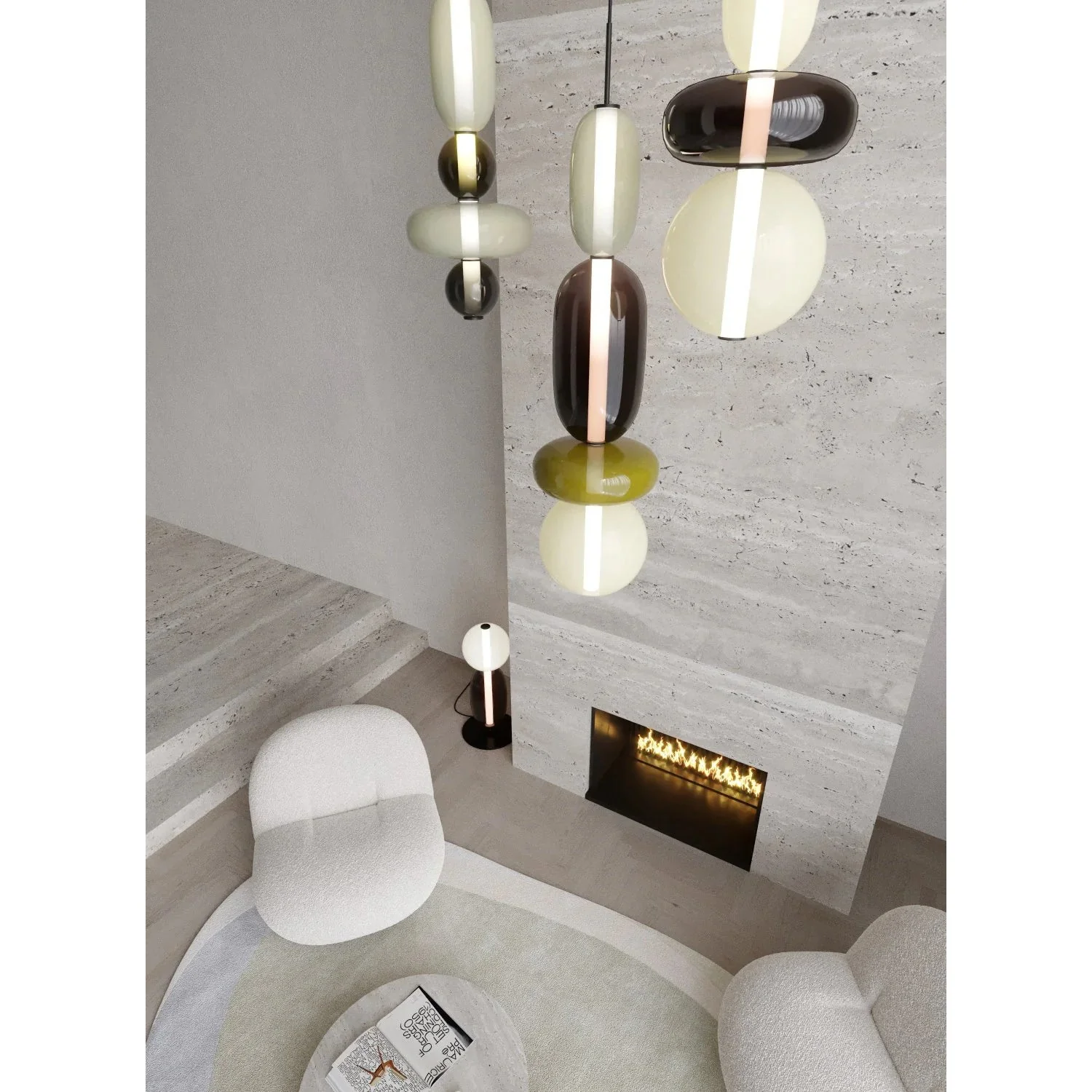 Candied Modern Glass Pendant Light - Image 15