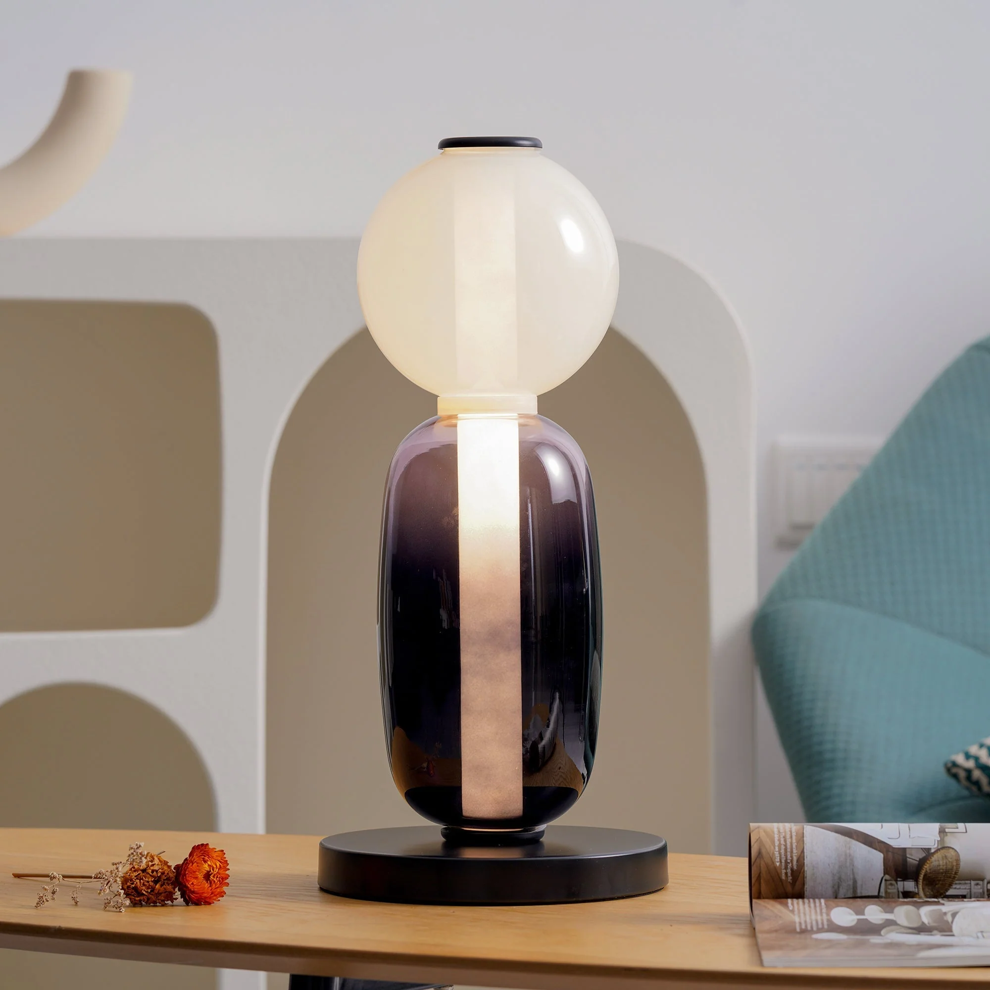 Candied Modern Glass Table Lamp - Image 4