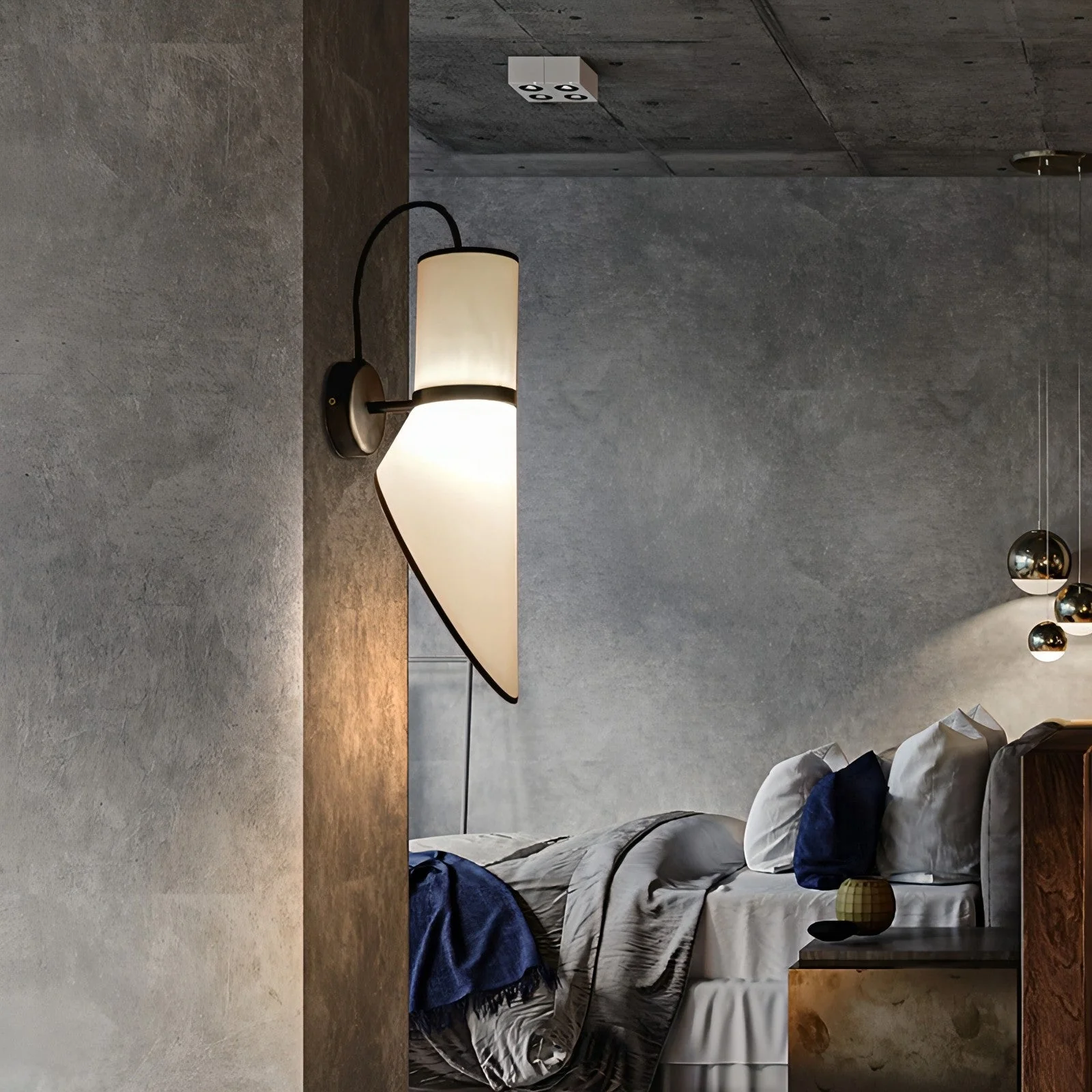 Cargo Modern Fabric Wall Light - Image 3