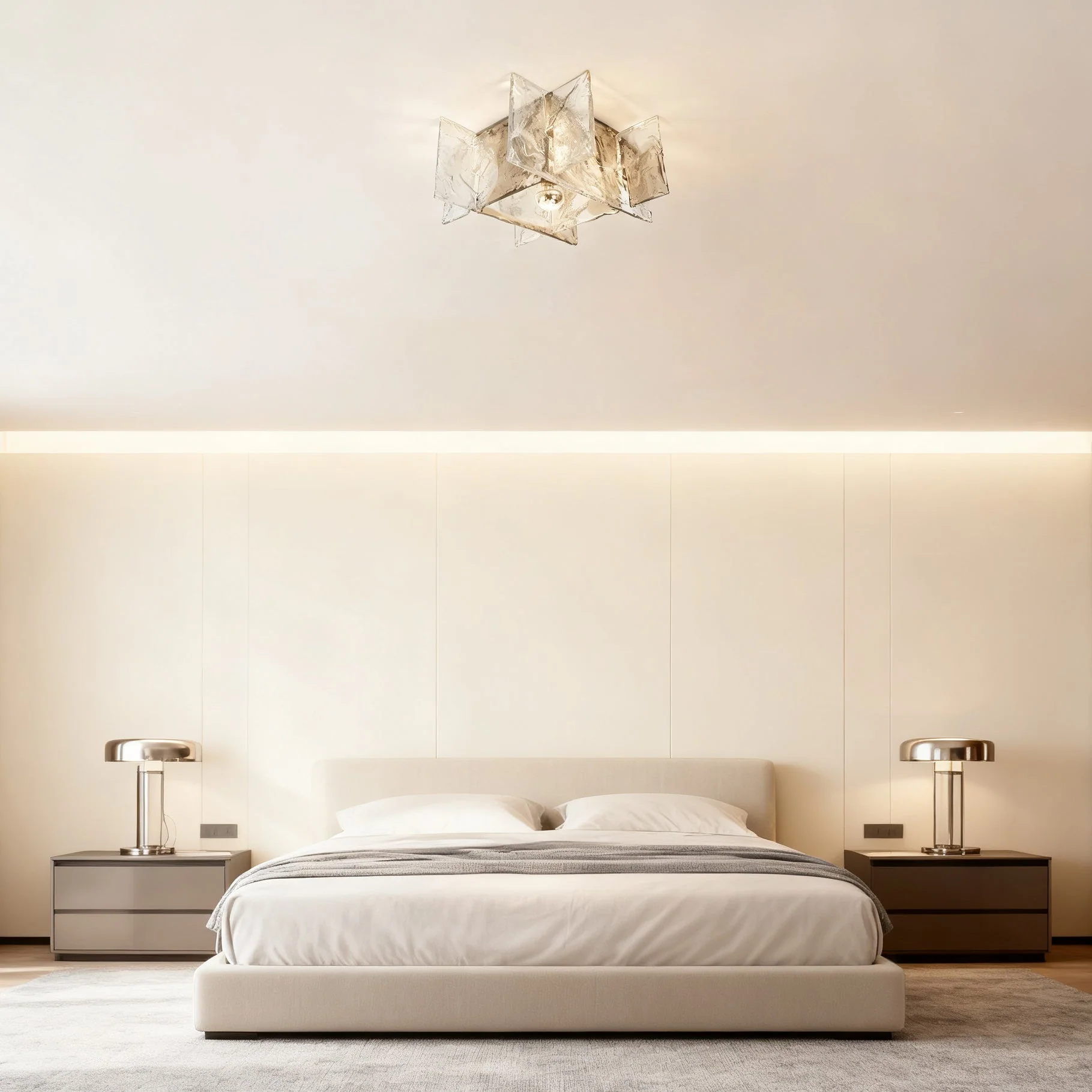 Carlo Contemporary Glass Ceiling Light - Image 3