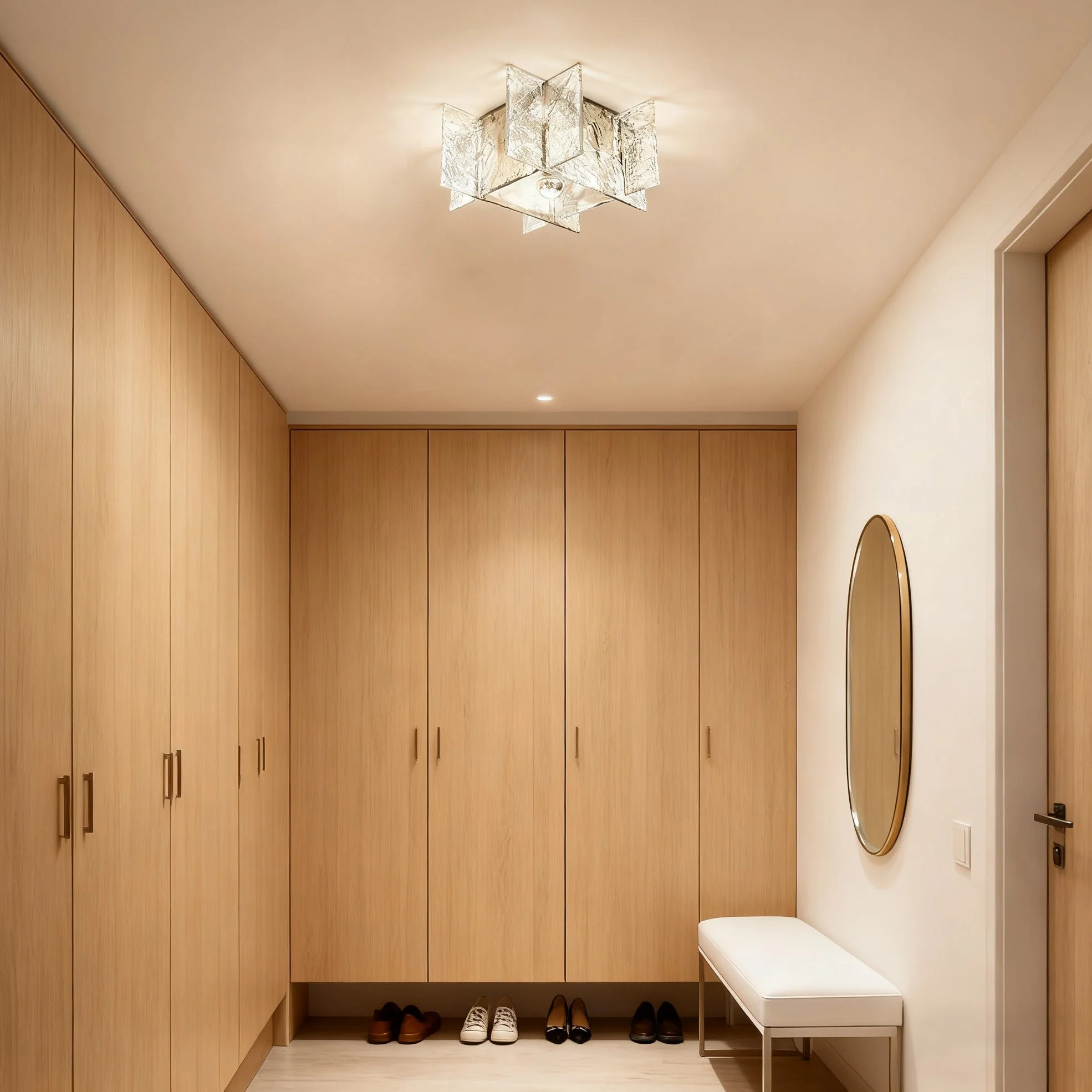 Carlo Contemporary Glass Ceiling Light - Image 4