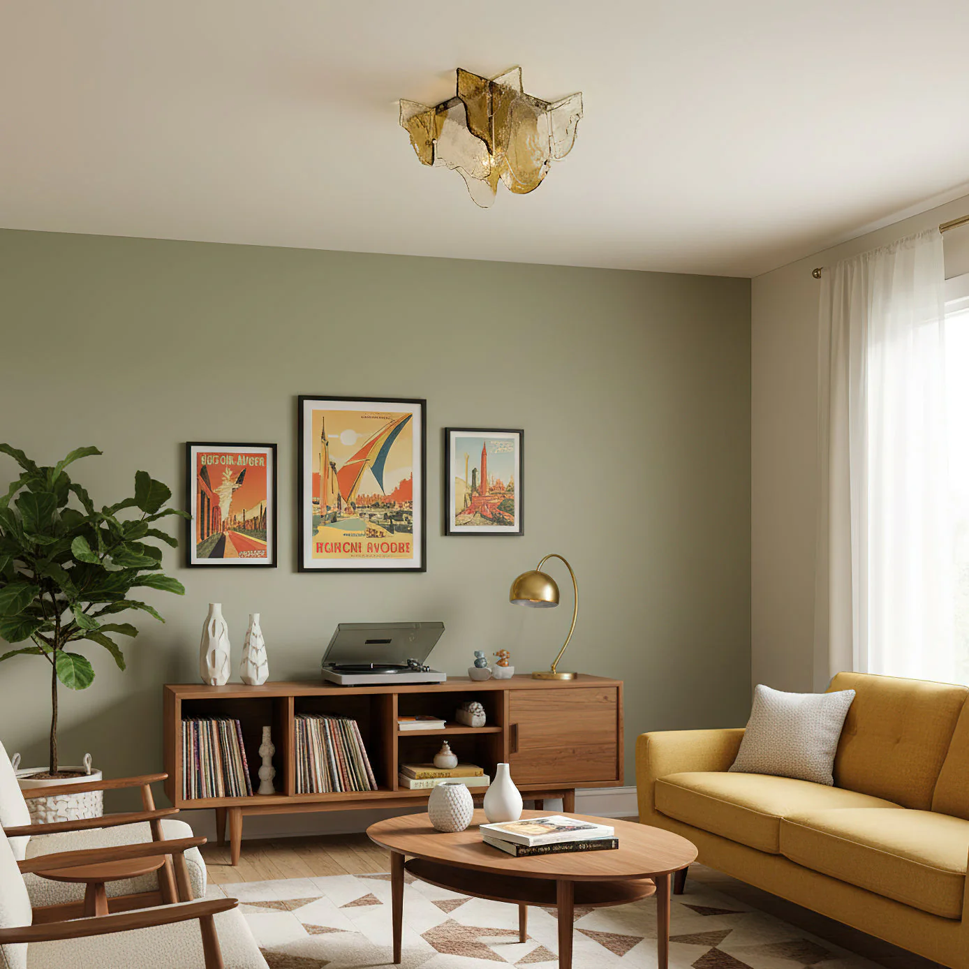 Carlo Modern Glass Ceiling Light - Image 8