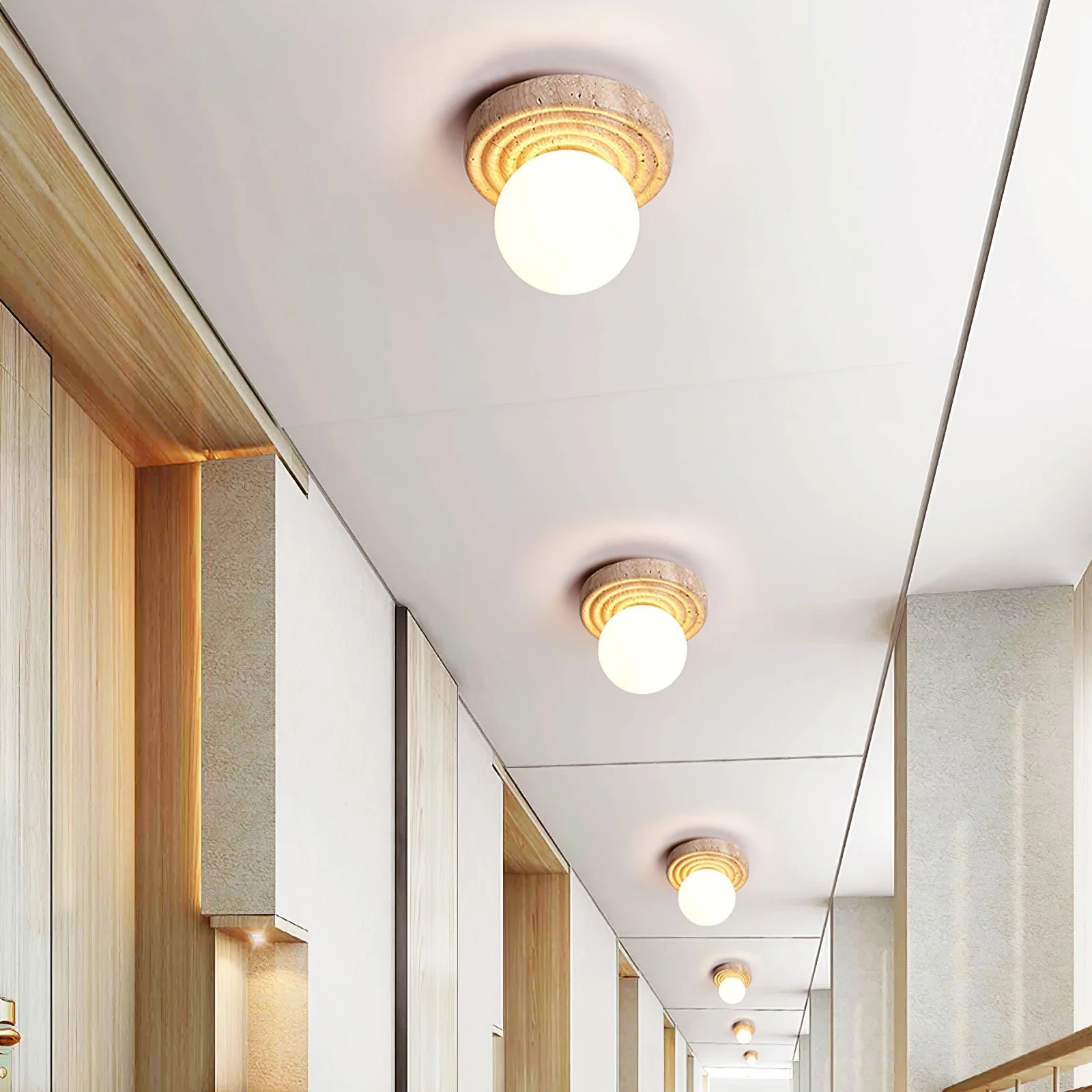 Carmen Travertine Ceiling Light - Image 4