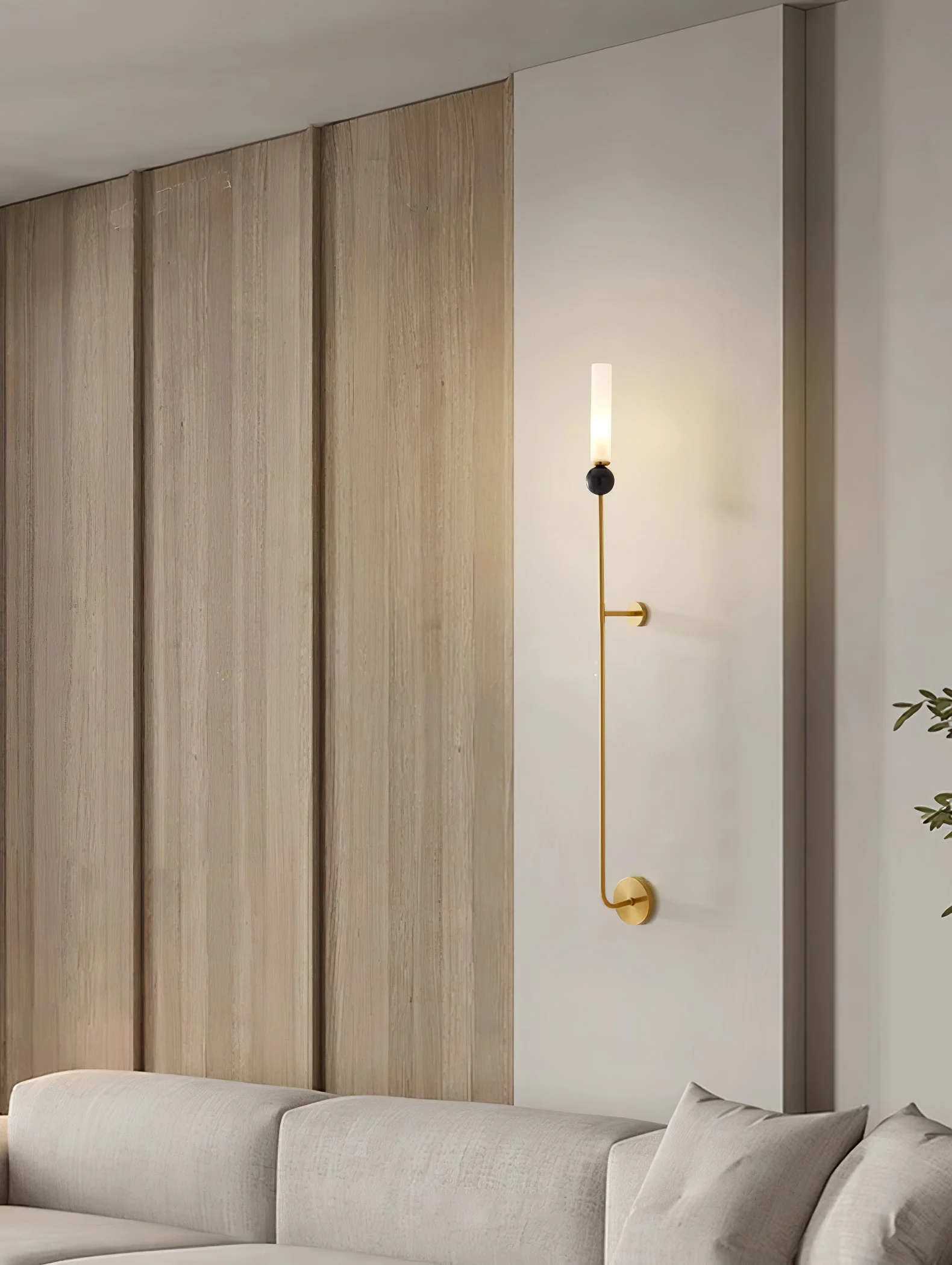 Casoreth Modern Minimalist Vertical Marble Wall Lamp - Image 26
