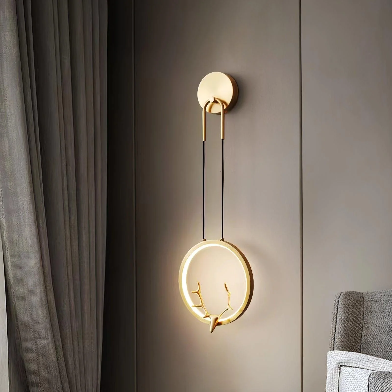 Celesta Brass Whimsical Wall Lamp - Image 3