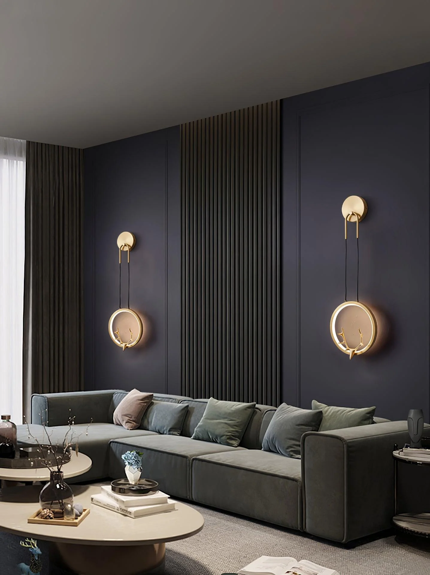 Celesta Brass Whimsical Wall Lamp - Image 5