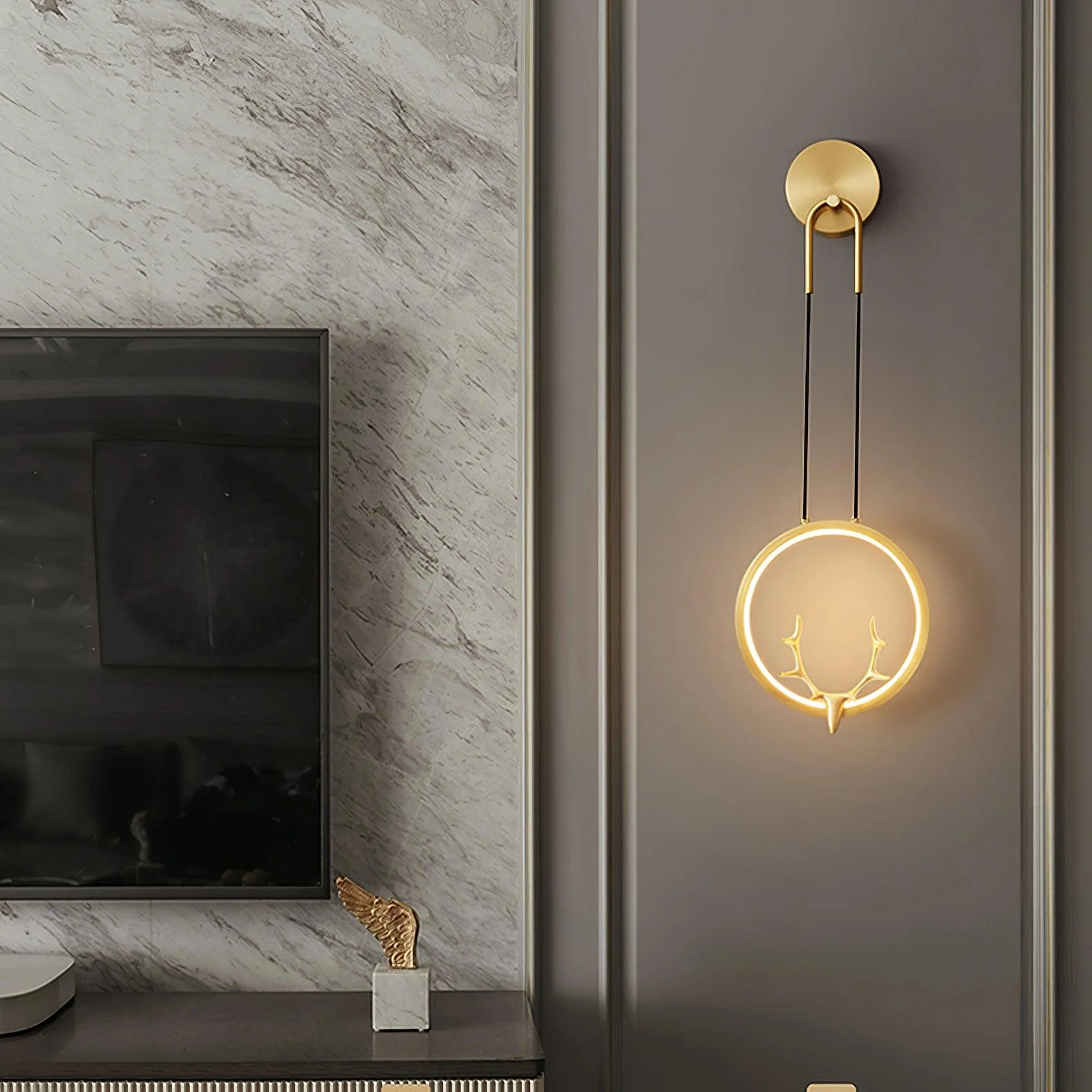 Celesta Brass Whimsical Wall Lamp - Image 8