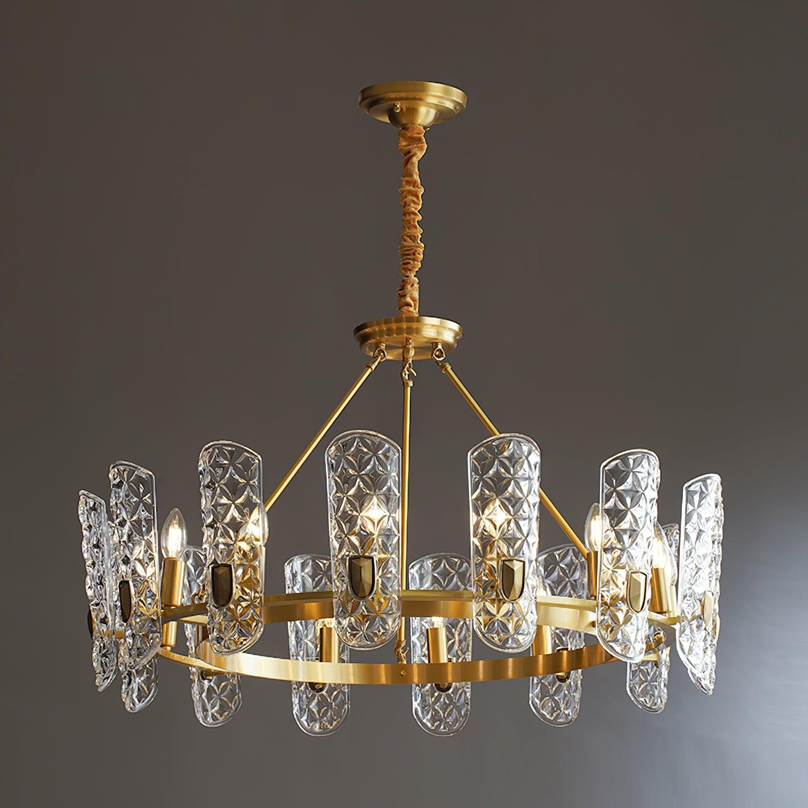 Celeste Elegant Brass Central Chandelier - Image 8