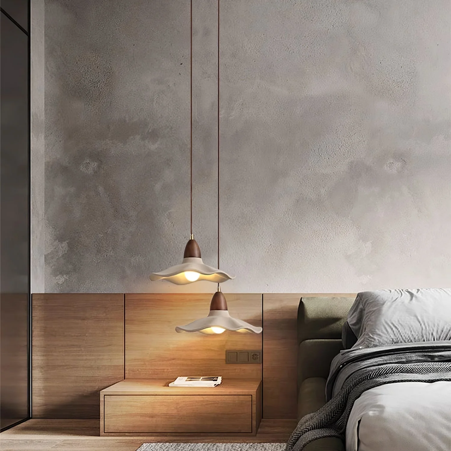 Siro Cement Wave Pendant Light - Image 9