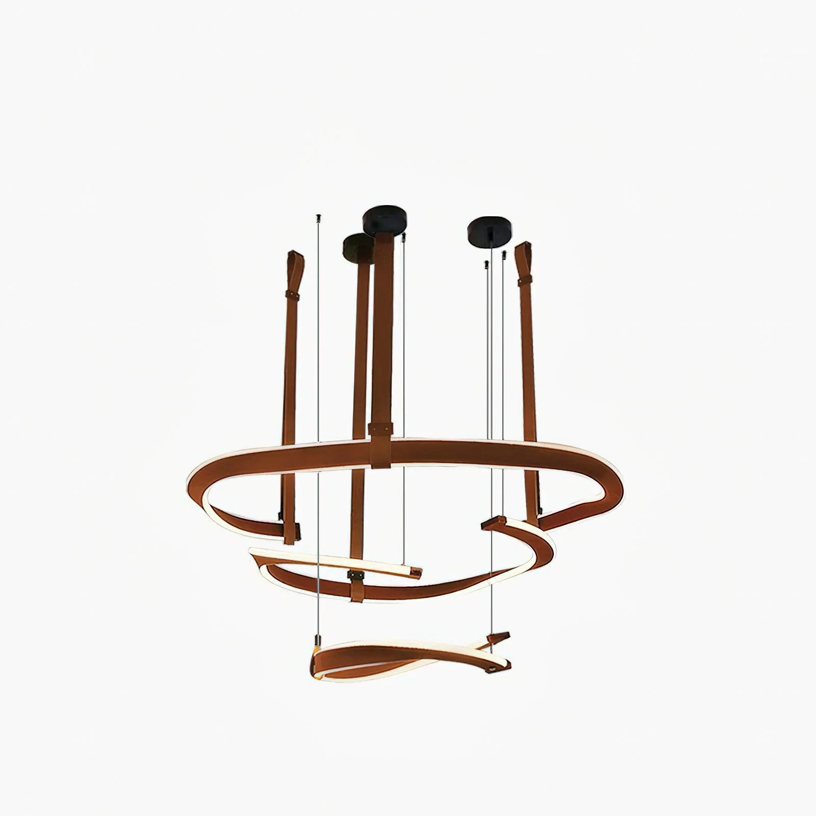 Cesorora Curved Artificial Leather Chandelier - Image 28
