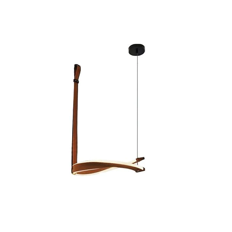 Cesorora Curved Artificial Leather Chandelier - Image 6
