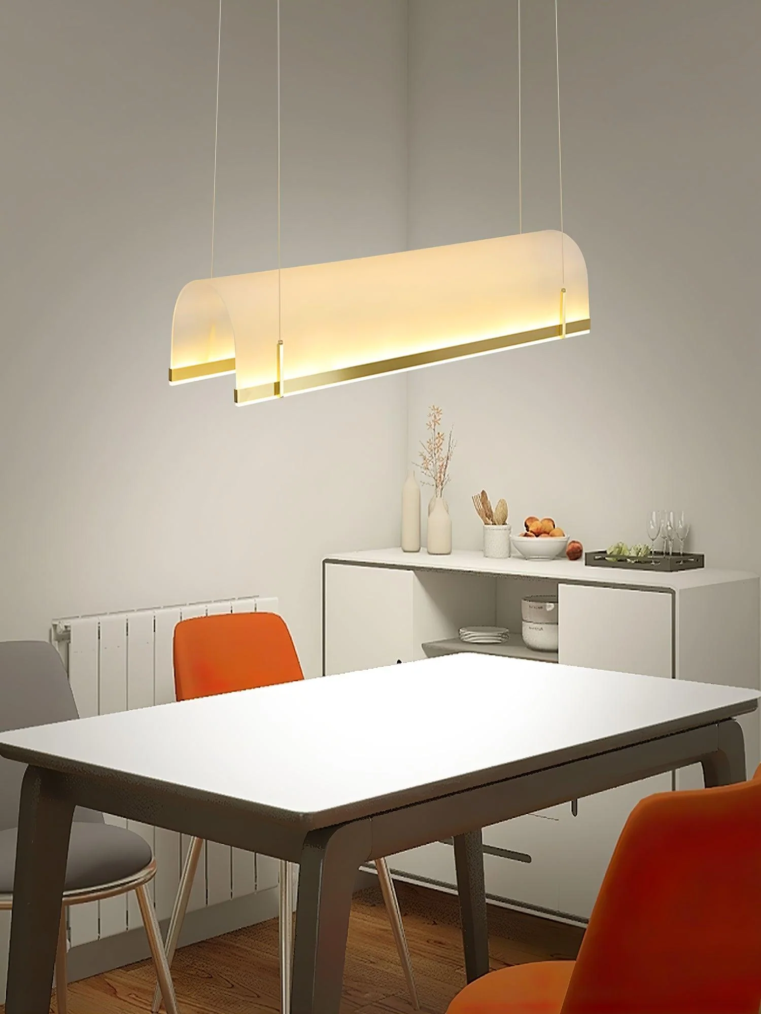 Cevinen Linear Gold Pendant Light - Image 11