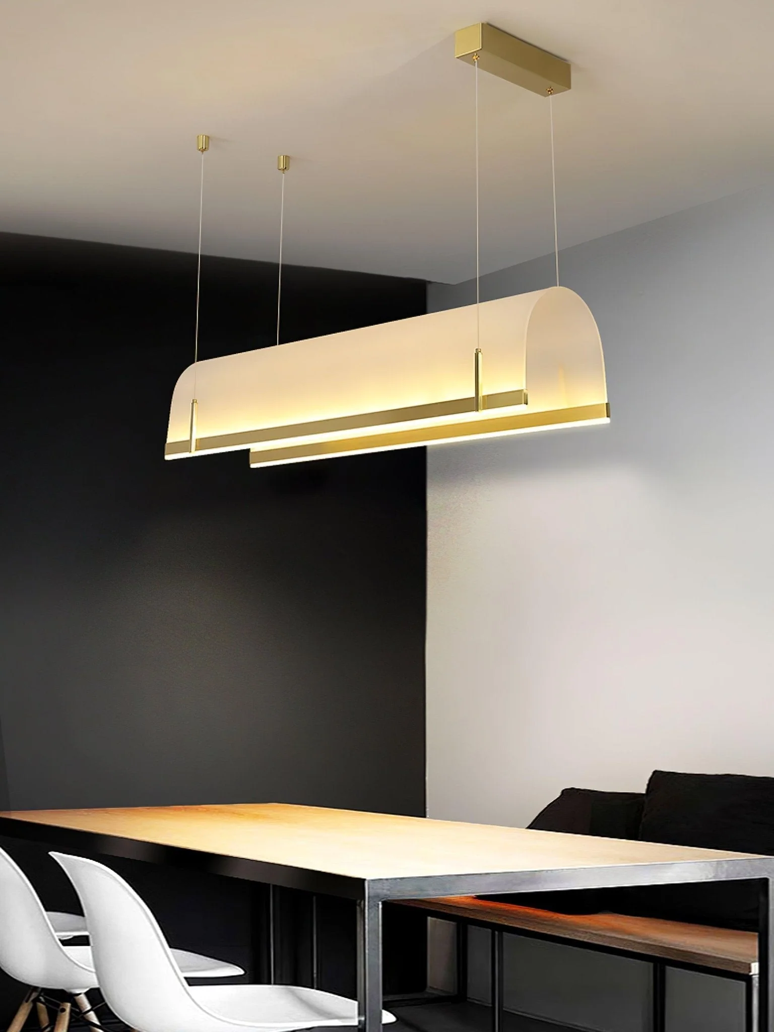 Cevinen Linear Gold Pendant Light - Image 14