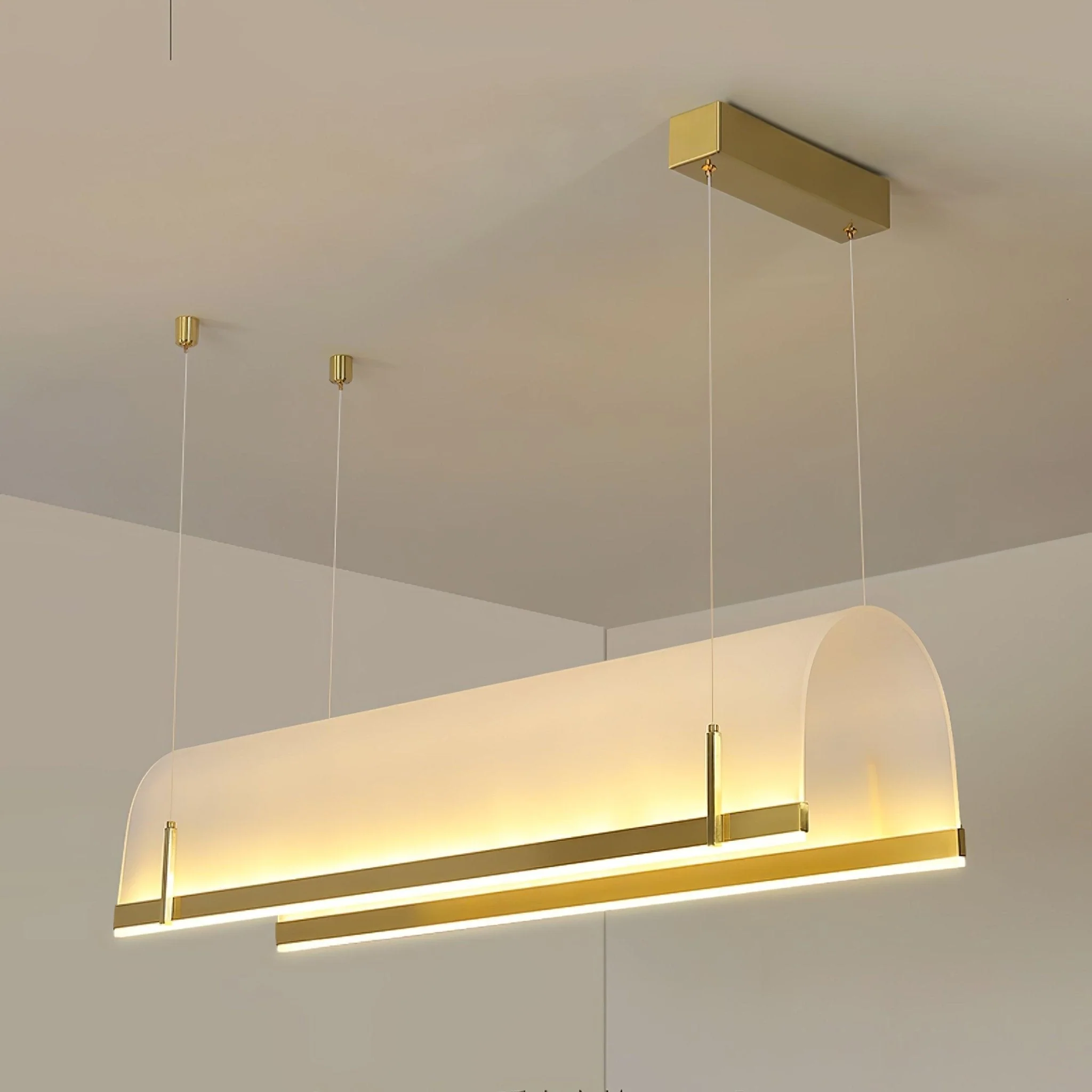 Cevinen Linear Gold Pendant Light - Image 21