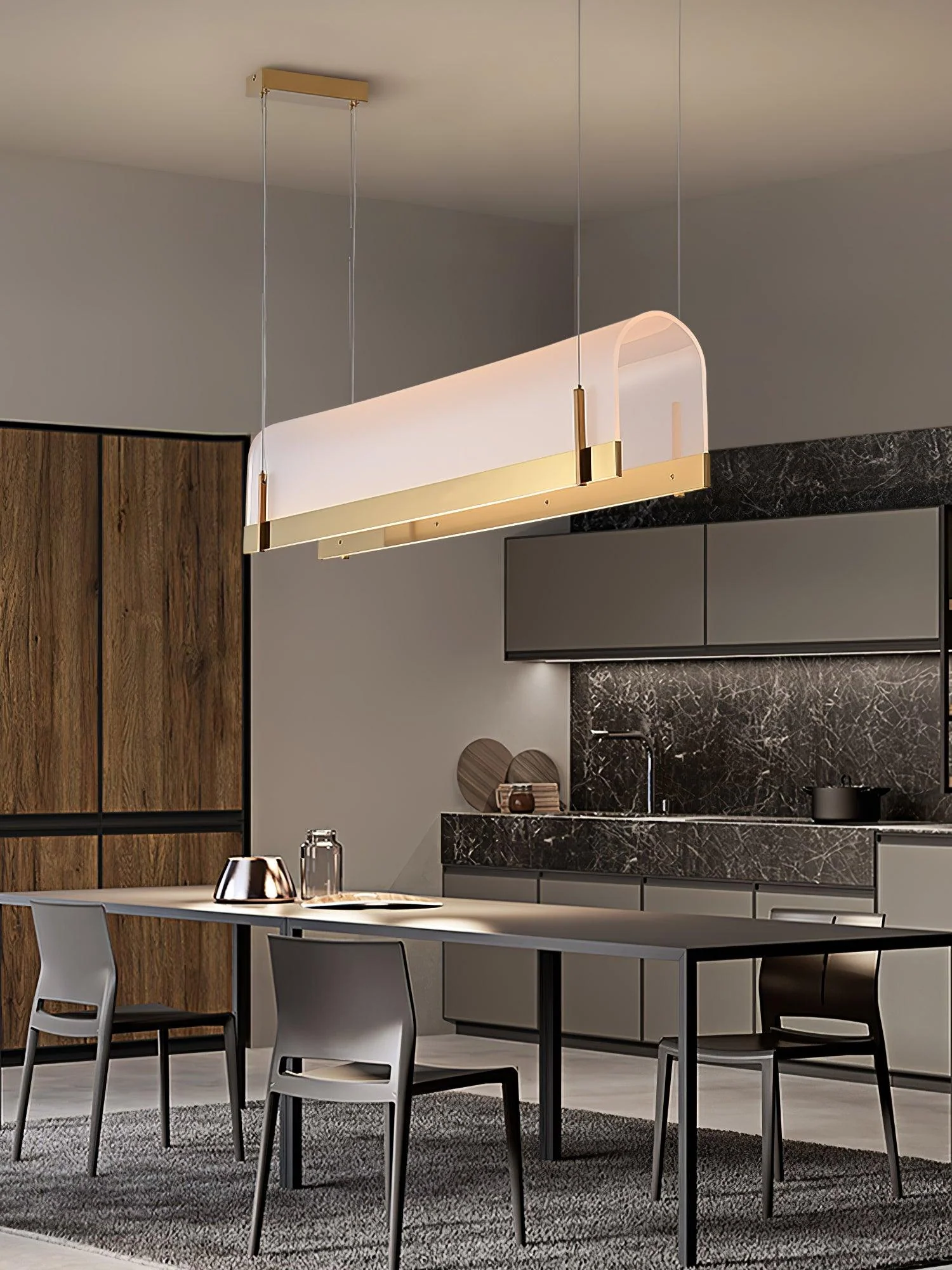 Cevinen Linear Gold Pendant Light - Image 34