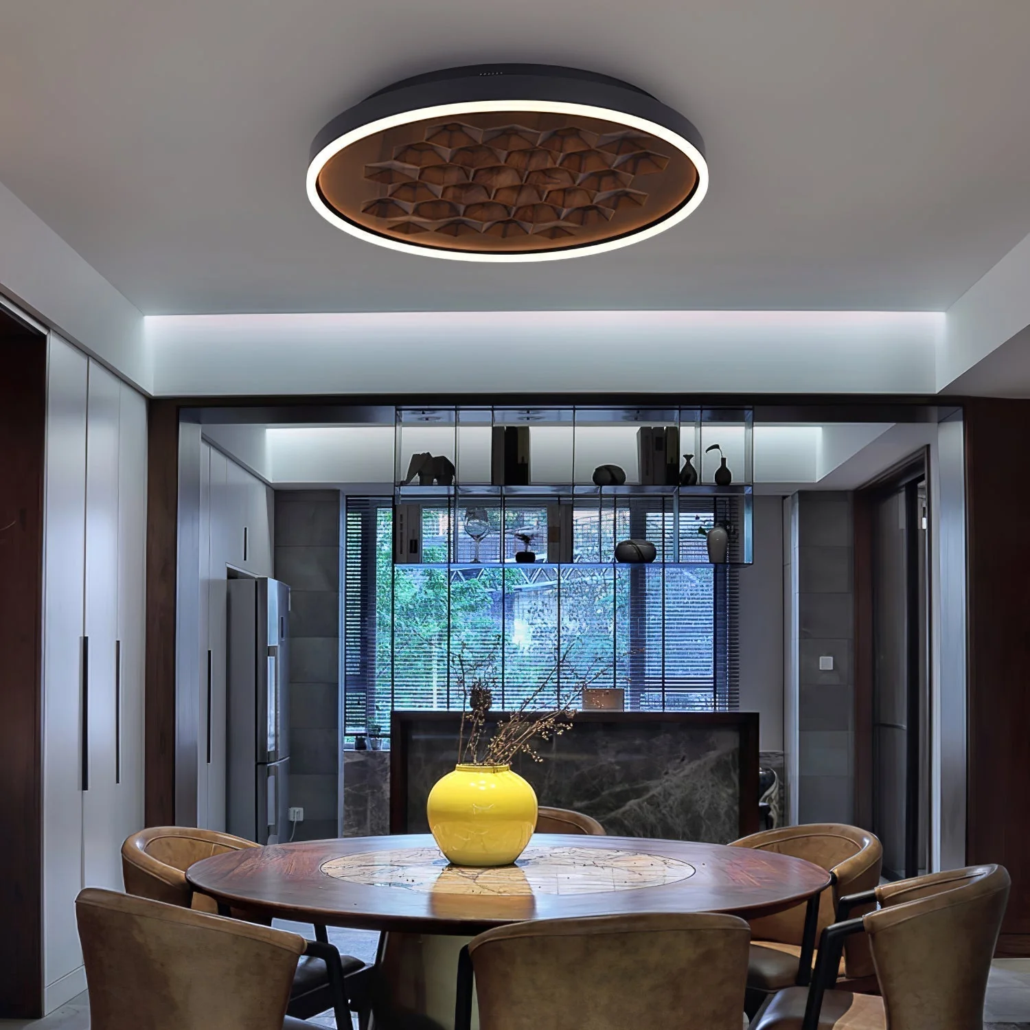 Cevynira Textured Bronze Flush Mount - Image 12