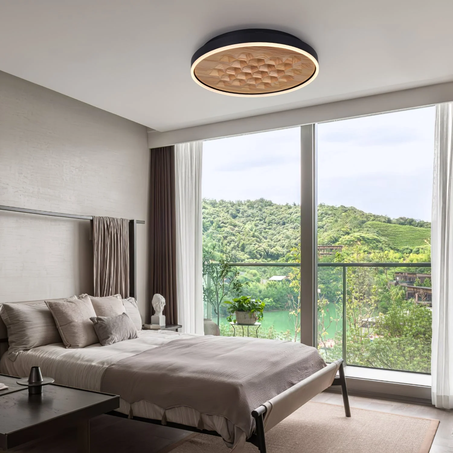 Cevynira Textured Bronze Flush Mount - Image 28