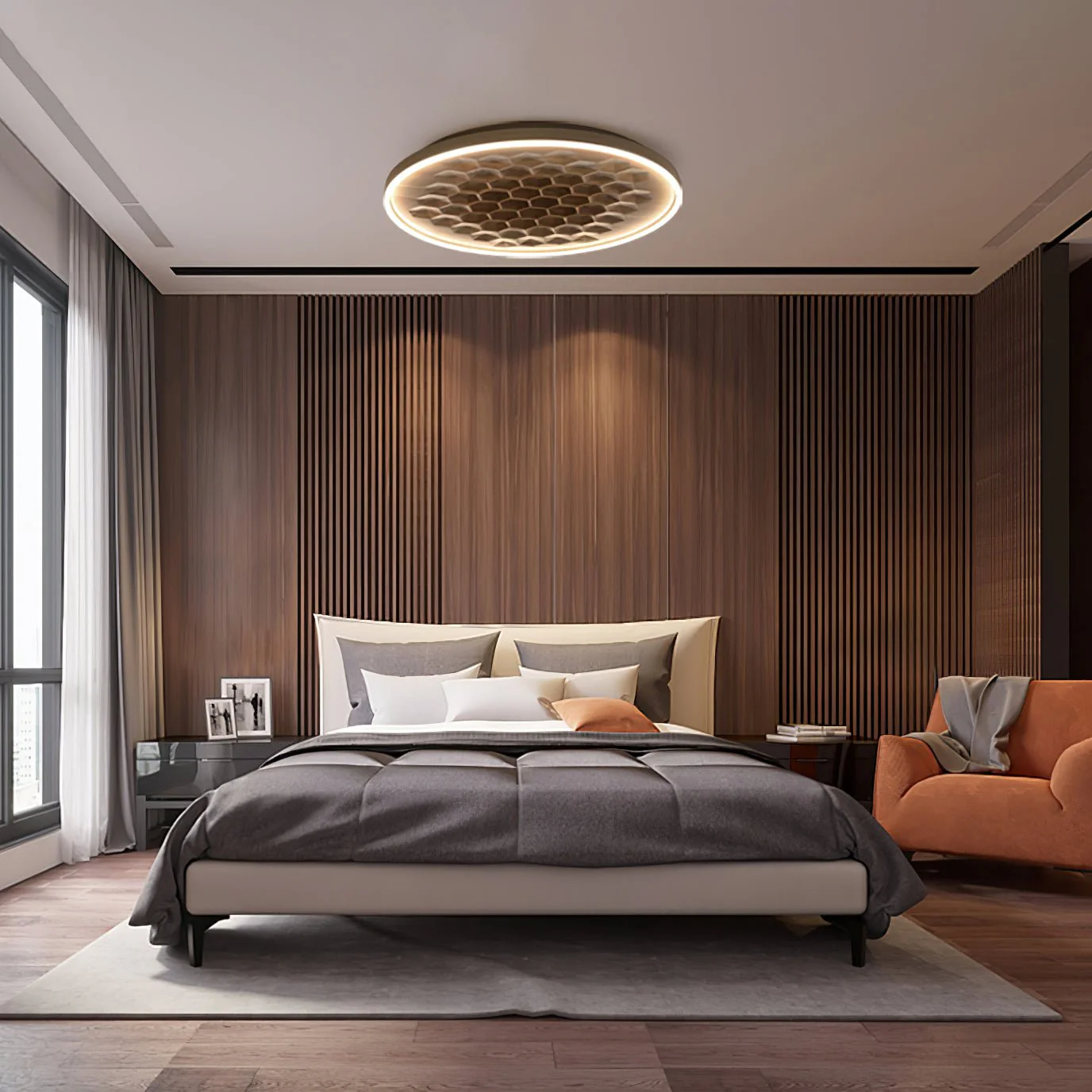 Cevynira Textured Bronze Flush Mount - Image 35