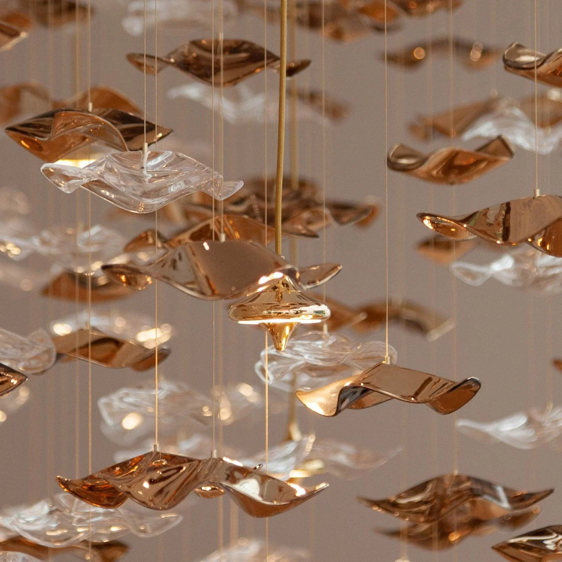 Cezorisra Luxury Brass Linear Chandelier - Image 13