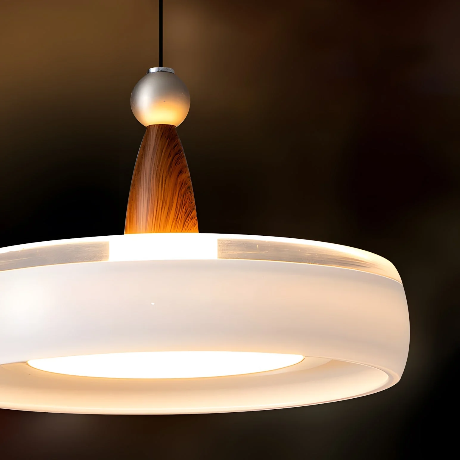 Champagne Modern Glass Pendant Light - Image 13