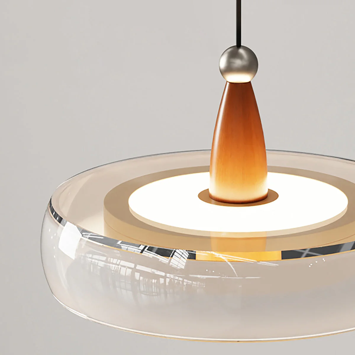 Champagne Modern Glass Pendant Light - Image 15
