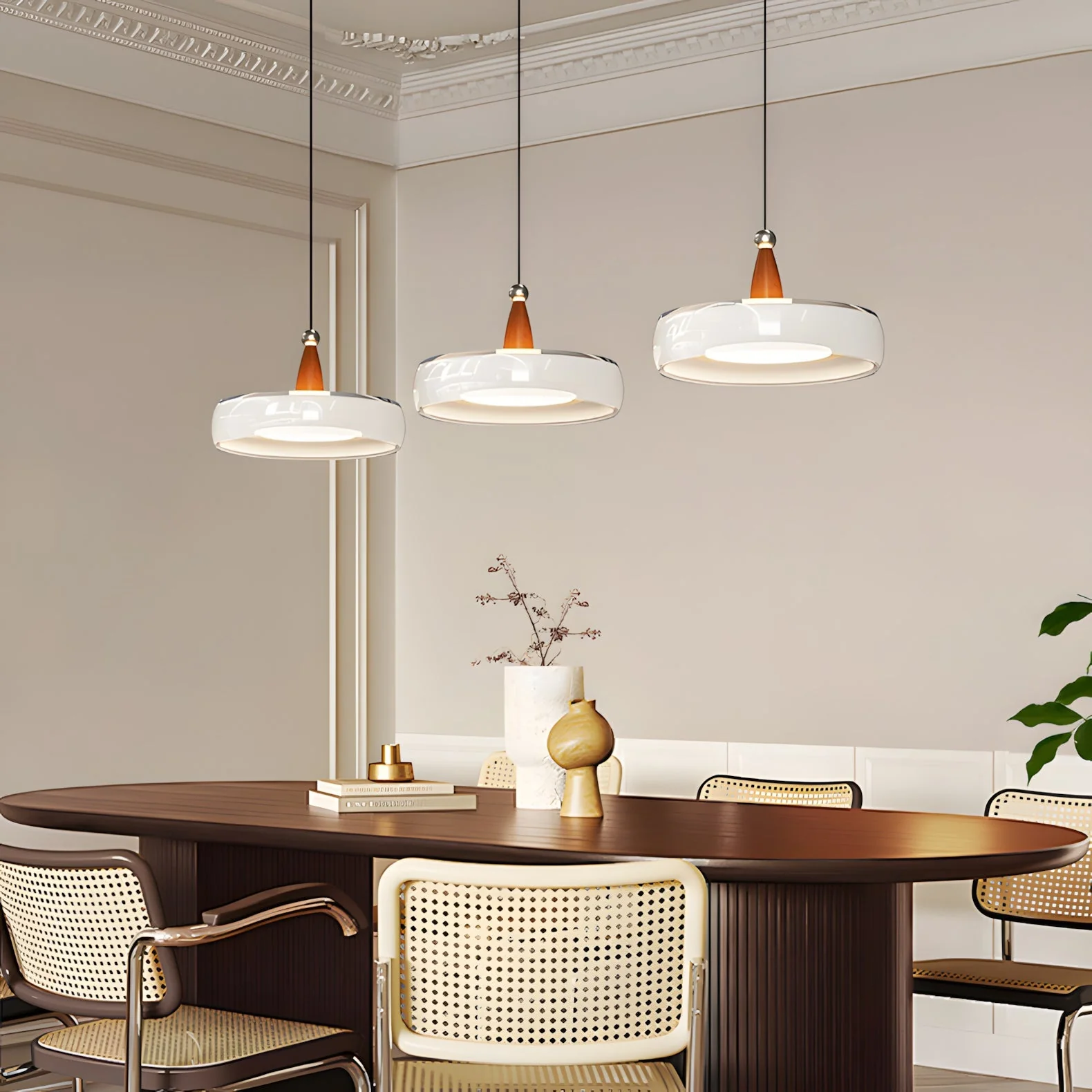 Champagne Modern Glass Pendant Light - Image 3