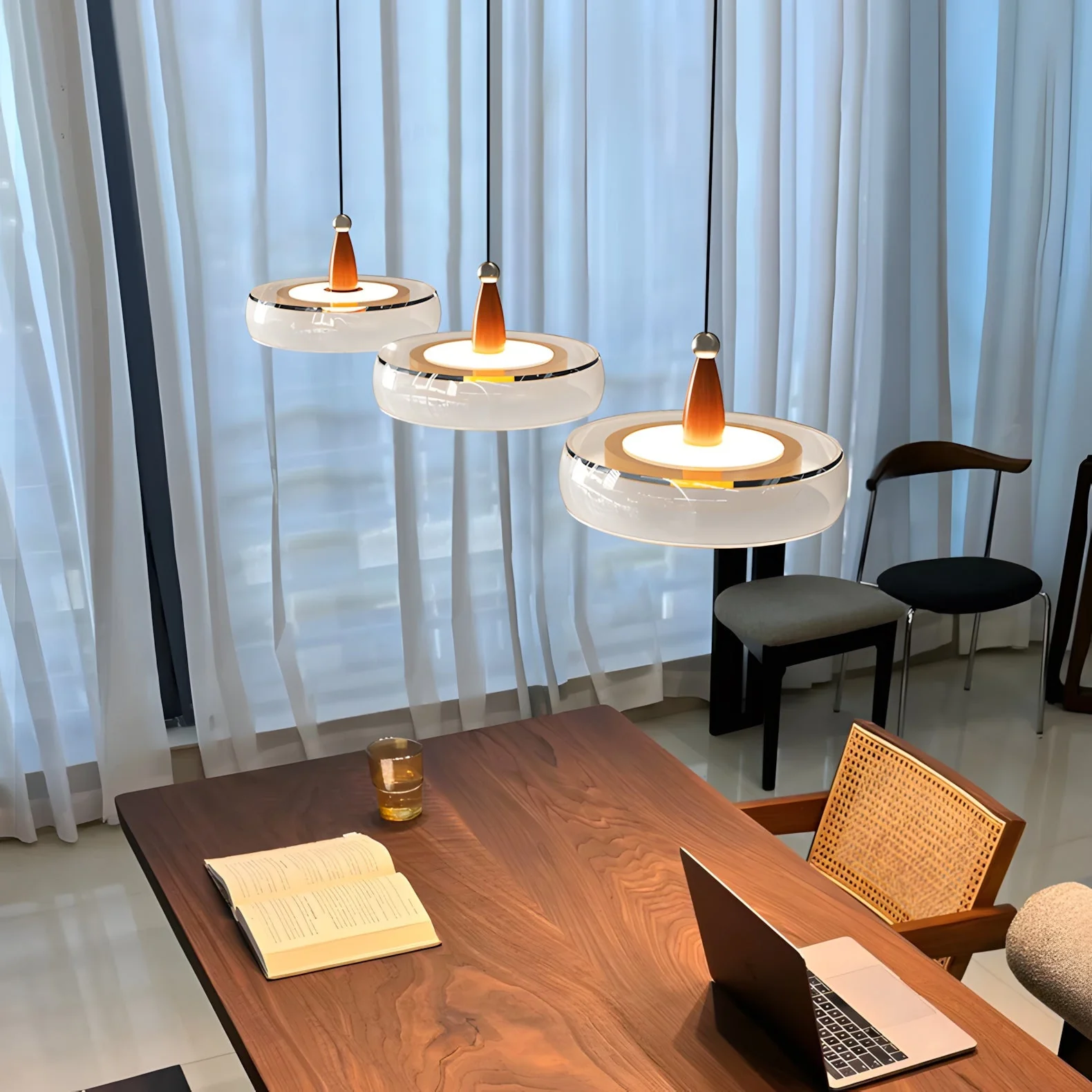 Champagne Modern Glass Pendant Light - Image 5