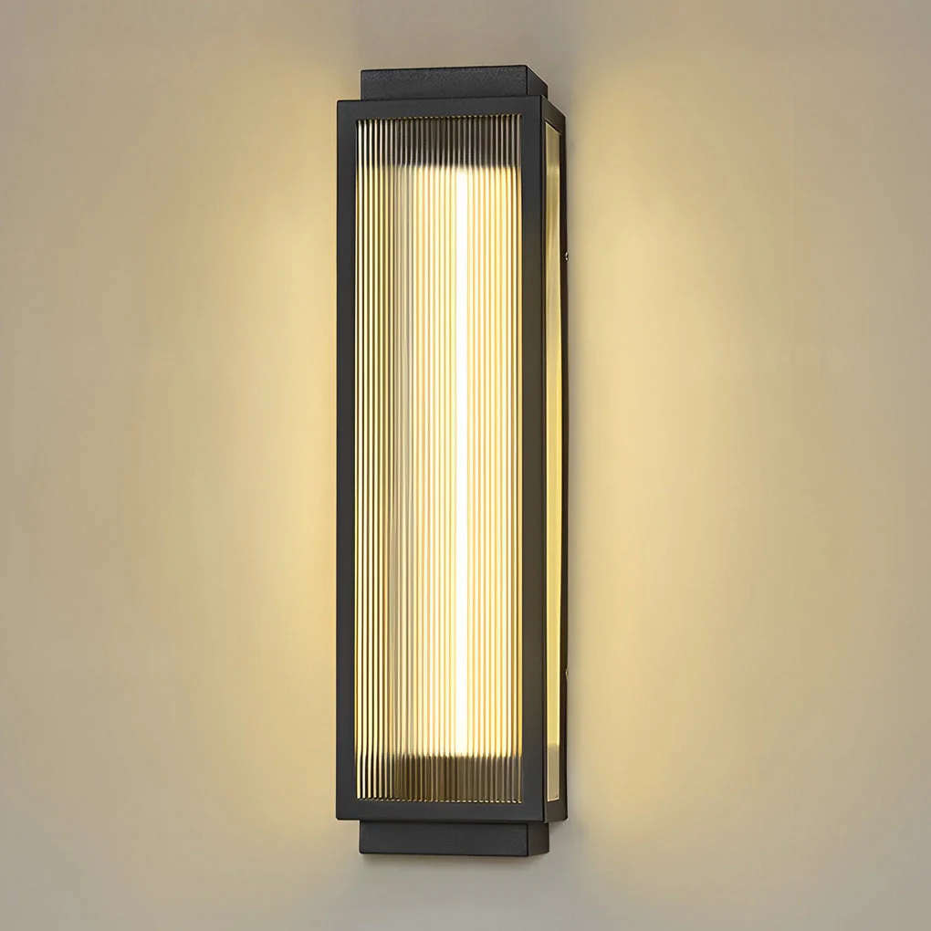 Champion Rectangular Strip Modern Outdoor Wall Lights - Image 8