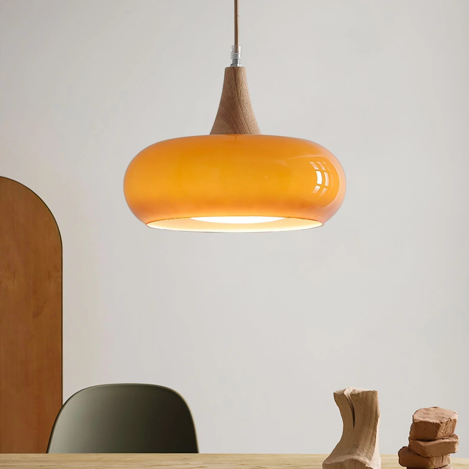 Charlotte Pendant Light Wood - Image 4