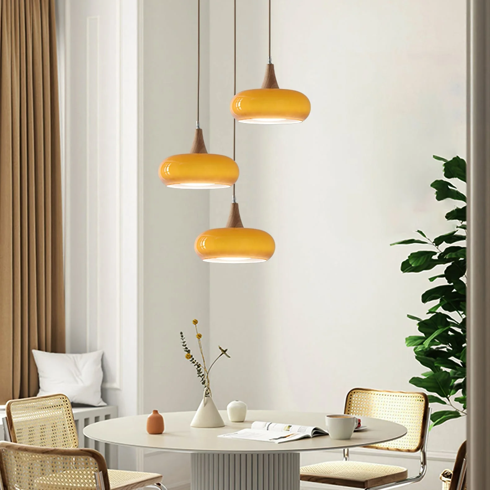 Charlotte Pendant Light Wood - Image 6