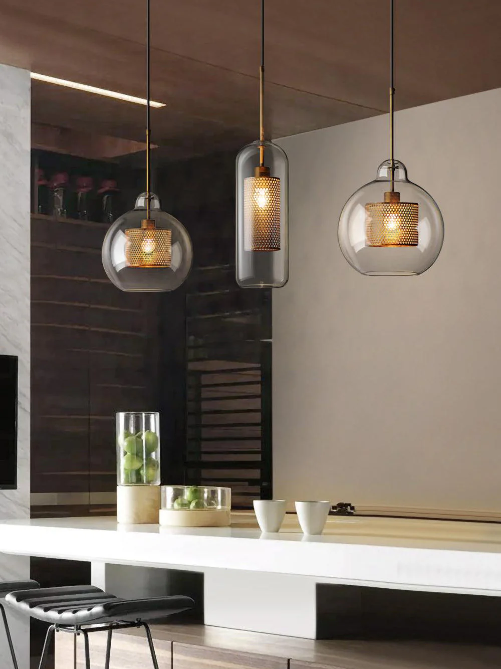 Chiswick Contemporary Glass Pendant Light - Image 10