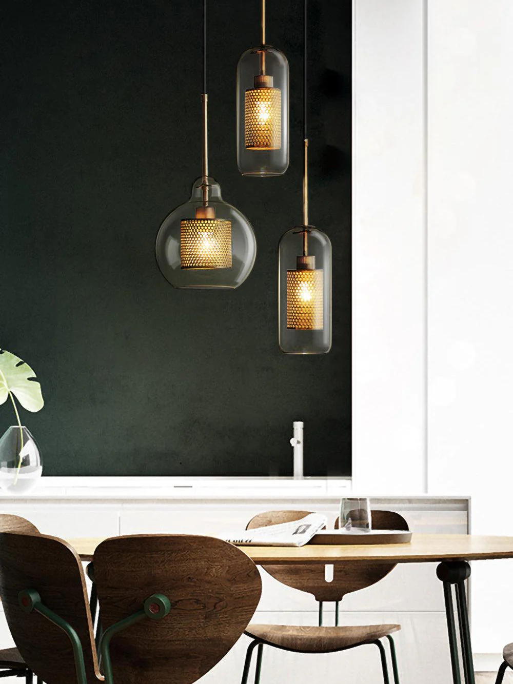 Chiswick Contemporary Glass Pendant Light - Image 12