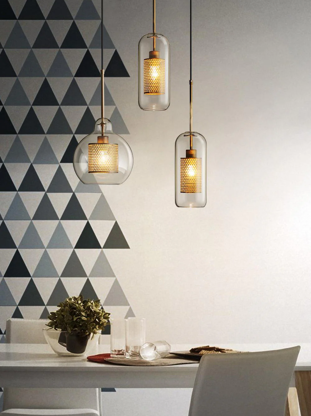 Chiswick Contemporary Glass Pendant Light - Image 13