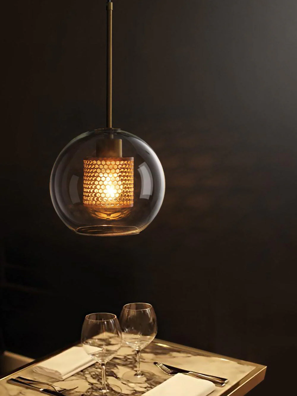 Chiswick Contemporary Glass Pendant Light - Image 16