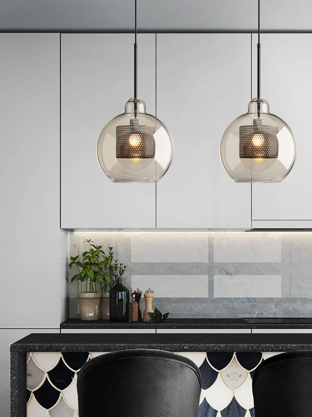 Chiswick Contemporary Glass Pendant Light - Image 19