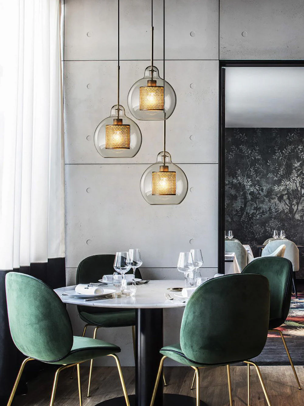Chiswick Contemporary Glass Pendant Light - Image 24