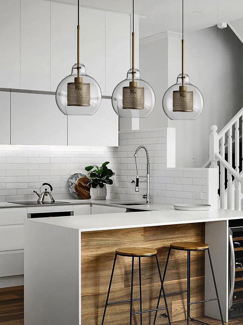 Chiswick Contemporary Glass Pendant Light - Image 26