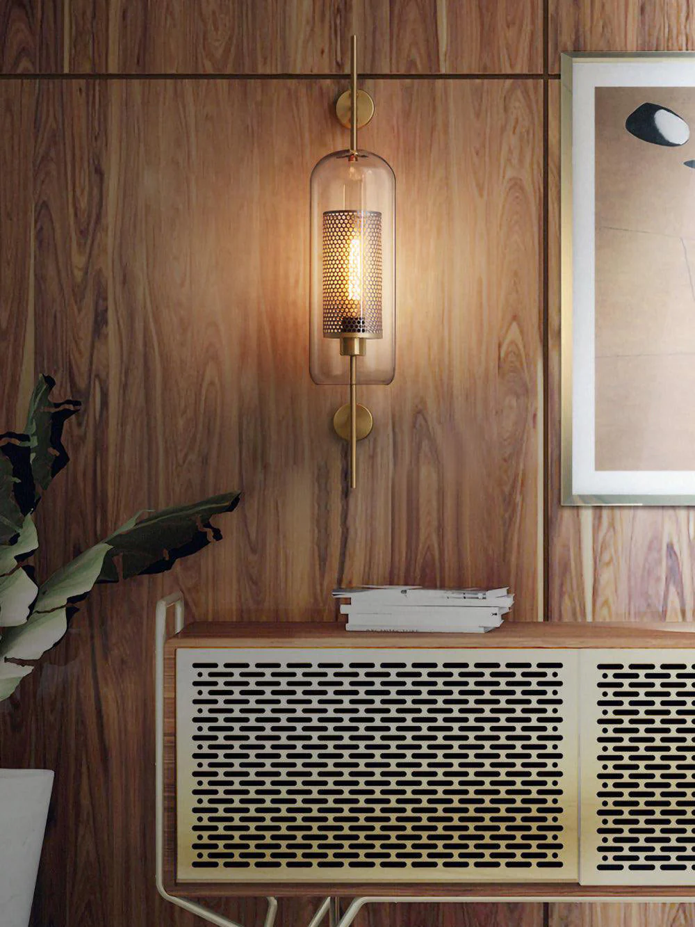 Chiswick Contemporary Glass Wall Light - Image 15