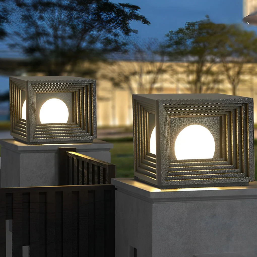 Church Square Creative LED Modern Outdoor Post Lights - Image 4