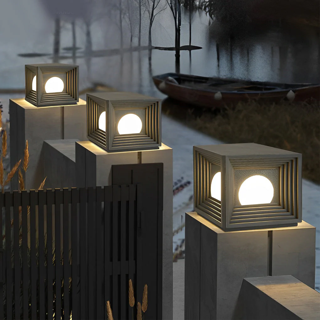 Church Square Creative LED Modern Outdoor Post Lights - Image 5