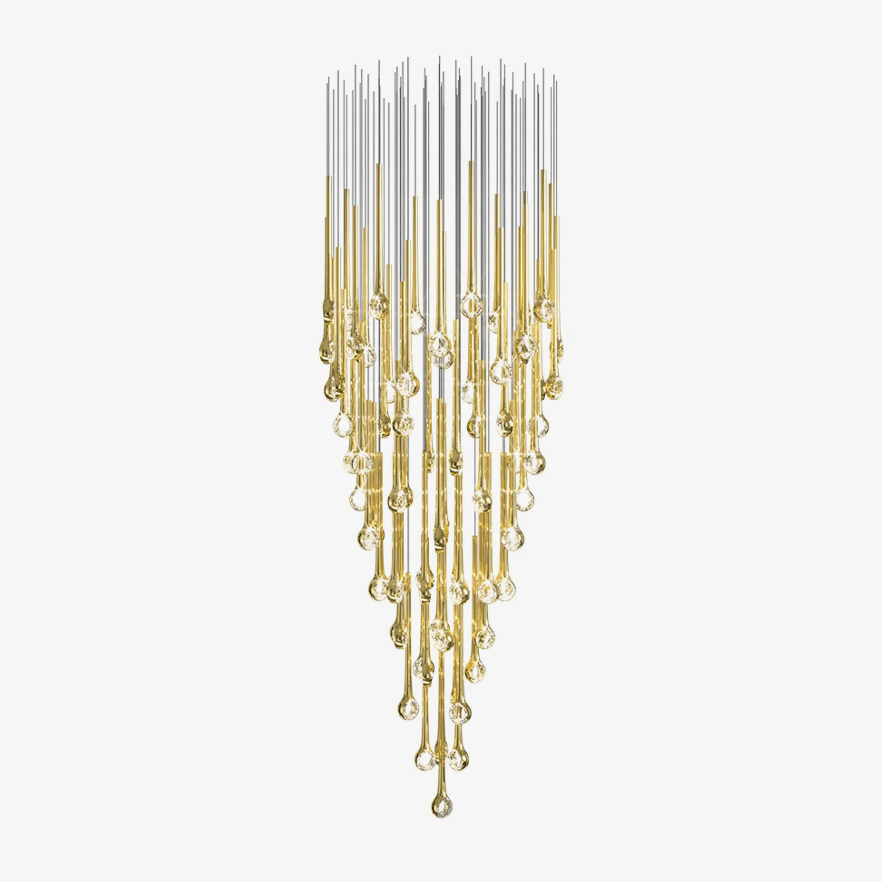 Cicarir Gradient Gold Glass Chandelier