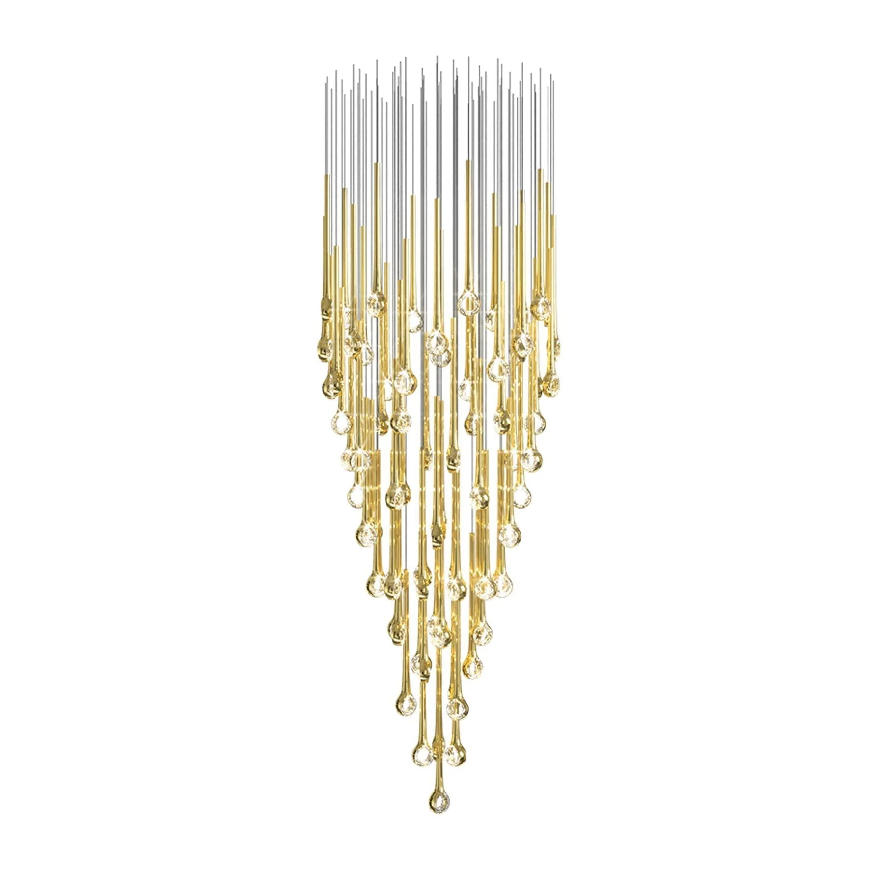 Cicarir Gradient Gold Glass Chandelier - Image 14