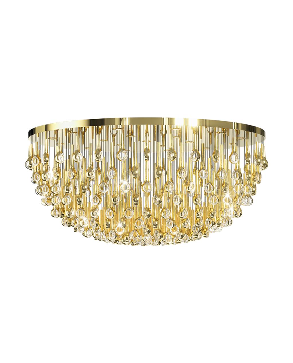 Cicarir Gradient Gold Glass Chandelier - Image 8