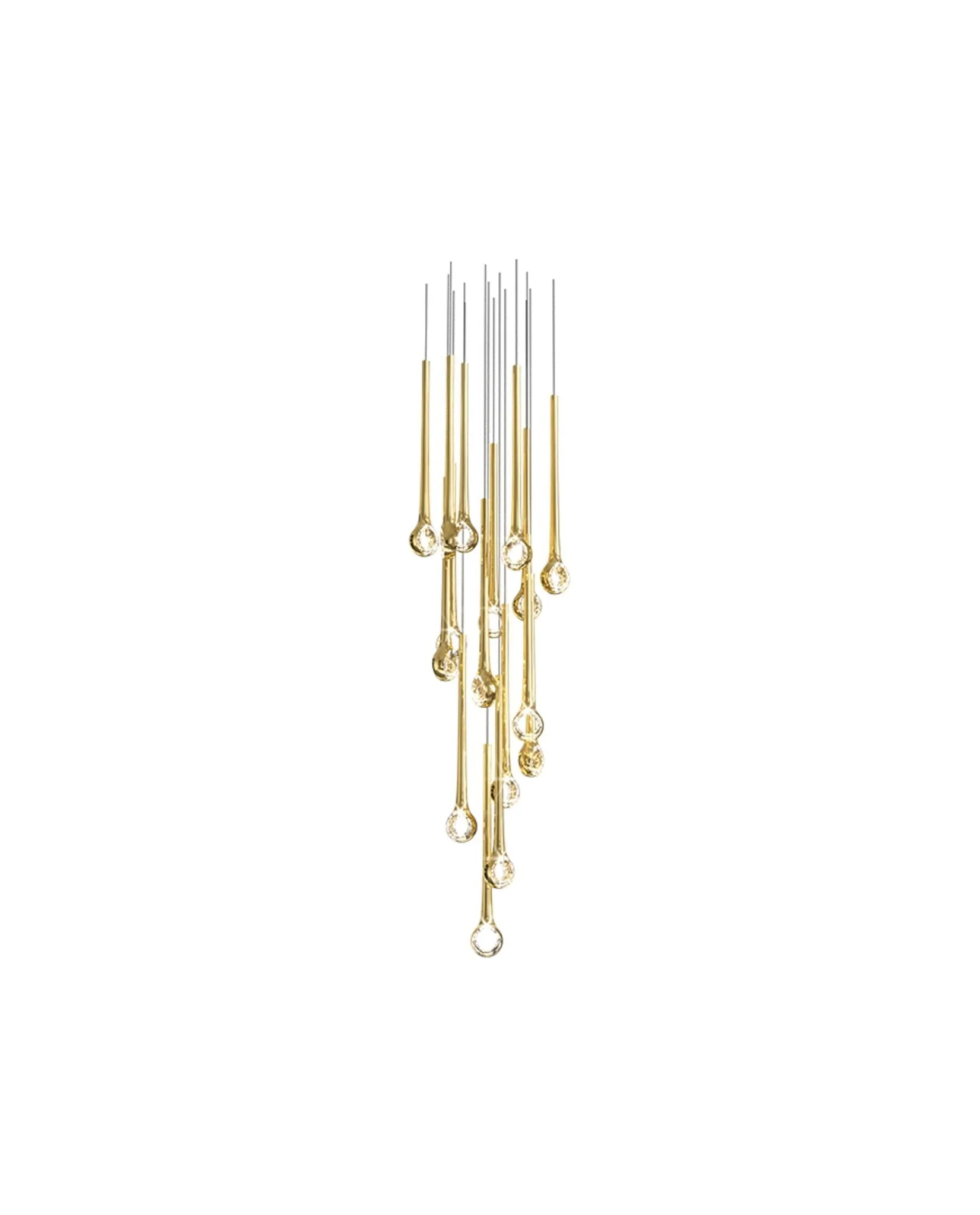 Cicarir Gradient Gold Glass Chandelier - Image 9
