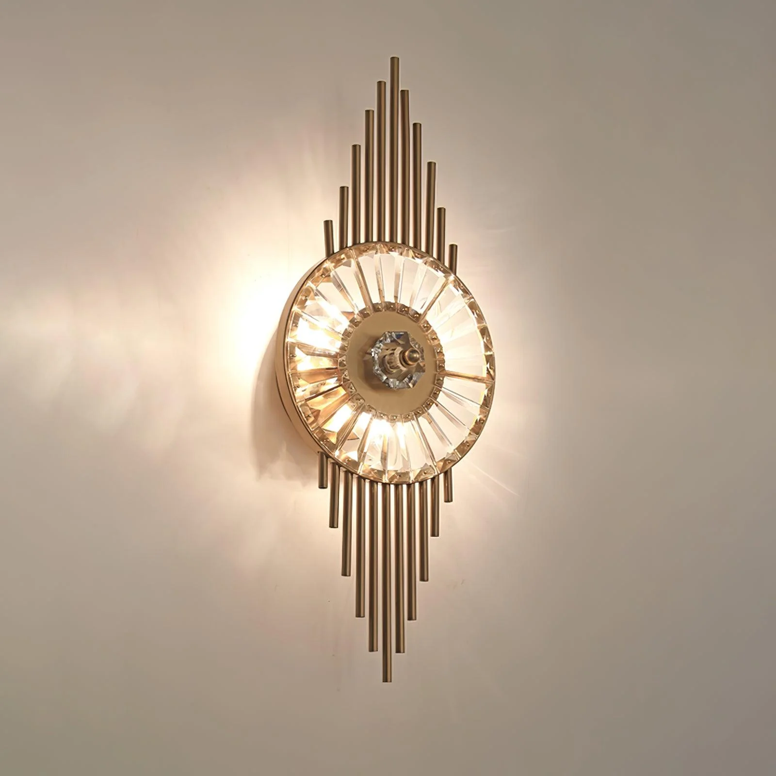 Cilirel Postmodern Luxury Gear Gold Crystal Wall Light - Image 8