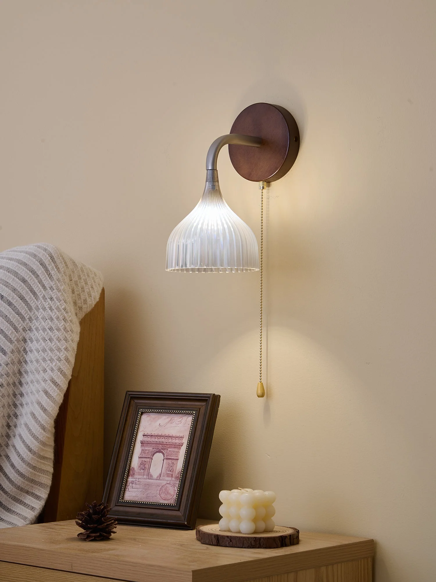 Cimararae Elegance Classic Wood Wall Lamp - Image 38