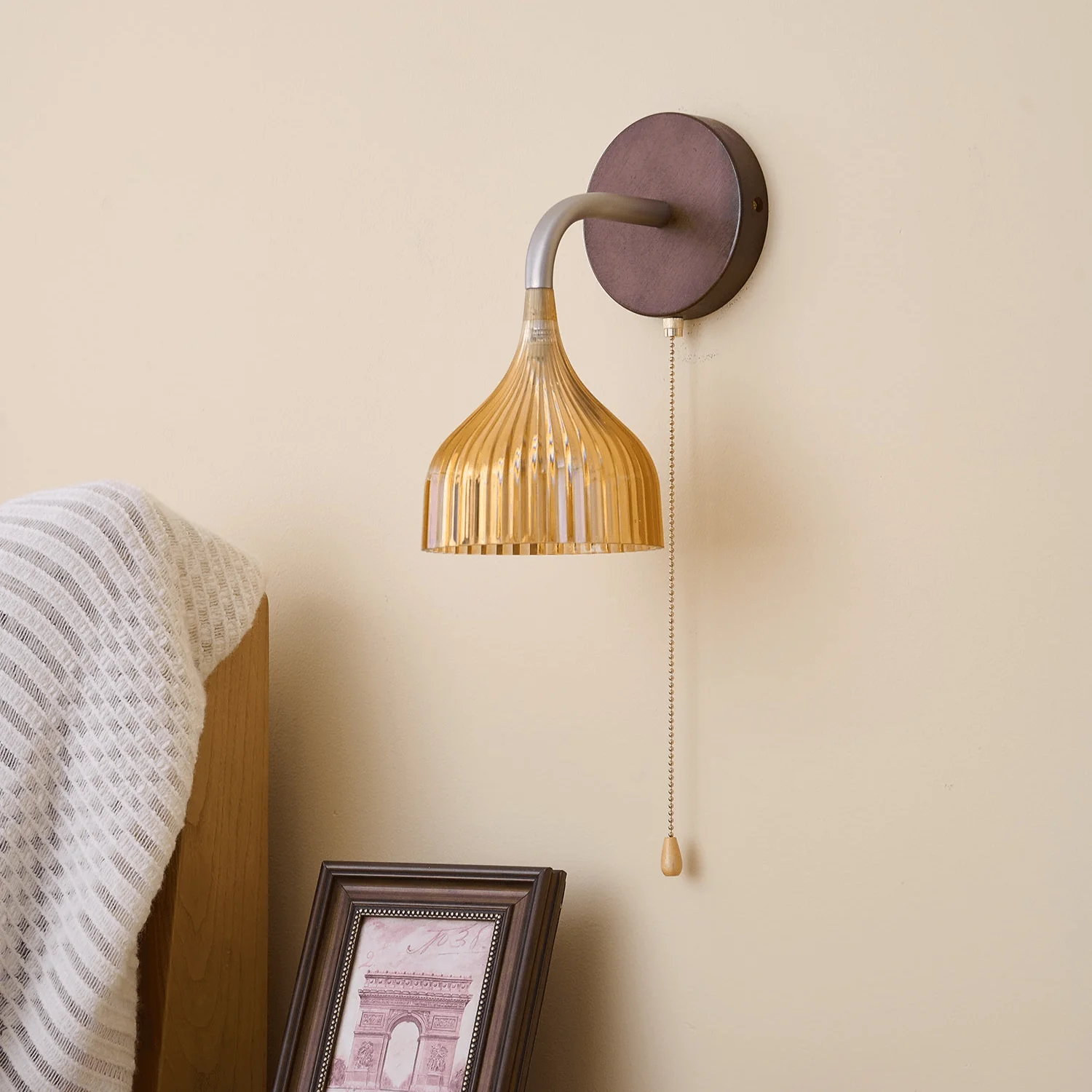 Cimararae Elegance Classic Wood Wall Lamp - Image 61